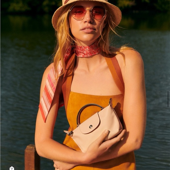 Longchamp Extra Small Le Pliage Xtra Leather Clutch Paper - Picture 11 of 15